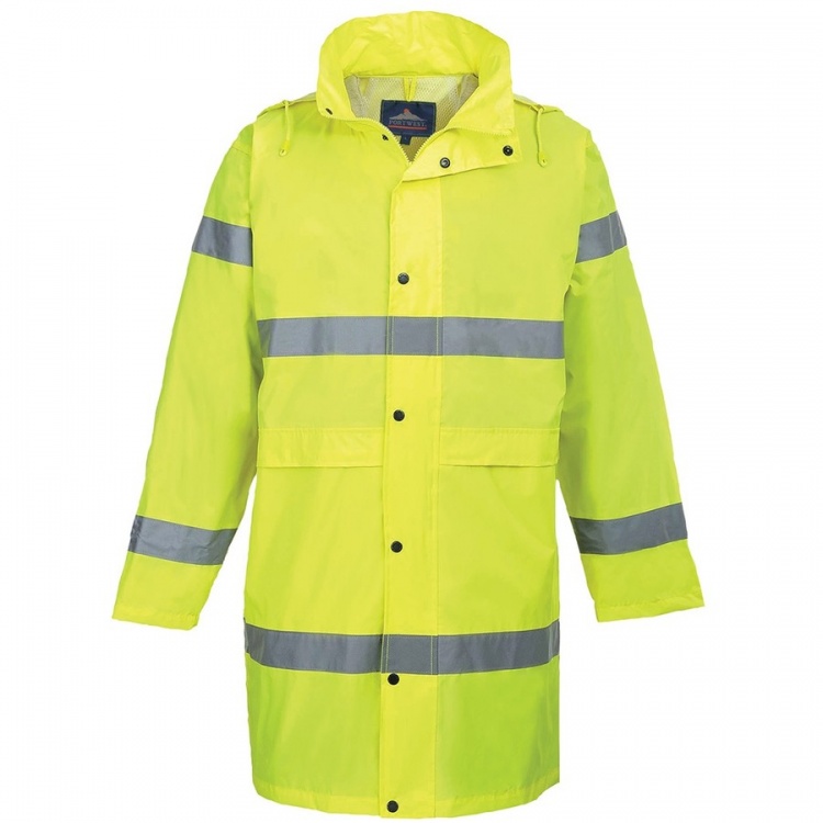 Portwest H442 Hi-Vis Rain Coat 100cm